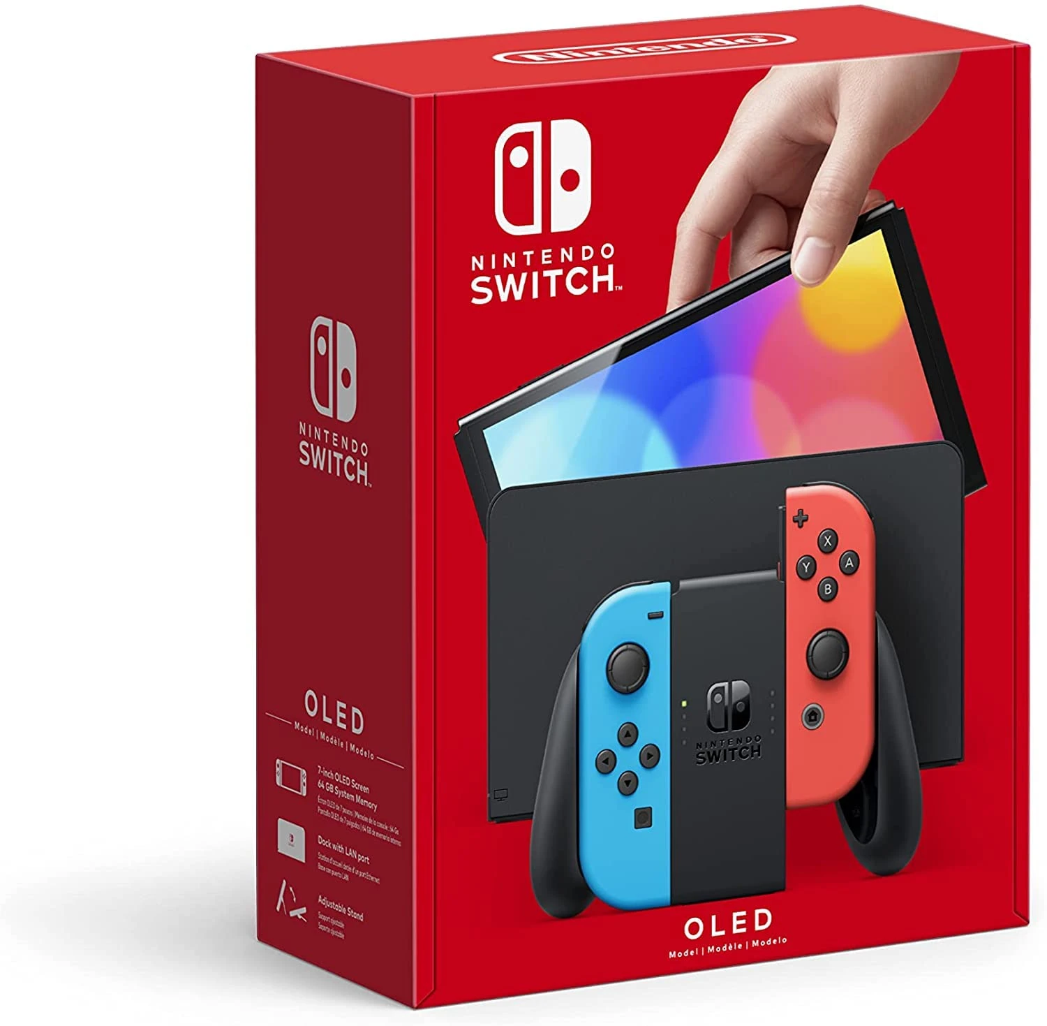 Nintendo Switch OLED Model with White Joy‑Con – 7″ OLED, 64