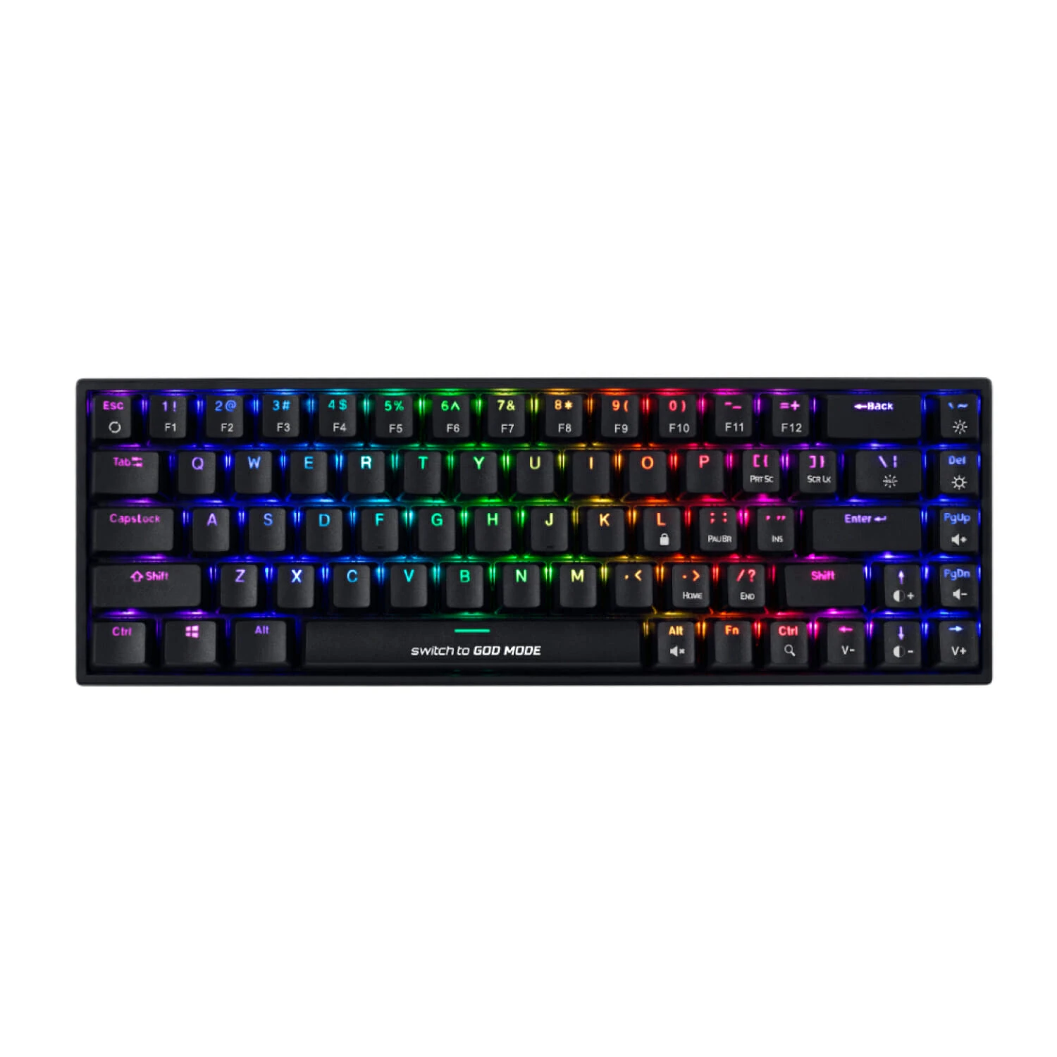 Cosmic Byte Cb-Gk-23 Artemis 68Key Per Key Rgb Wired Mechanical Keyboard With Ou