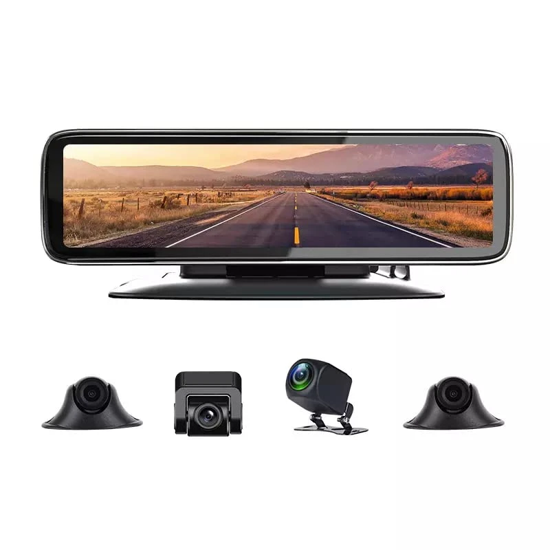 AUSHA® 360° 4 Channel Dashboard Camera Full